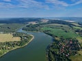 Summer aerial view of the SeÃÂ Royalty Free Stock Photo